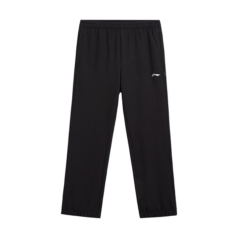 Li-Ning Модный свитшот свободного кроя однотонного цвета с принтом логотипа, удобные длинные брюки, повседневный спортивный костюм, унисекс костюм AWDUH61-1+AKLVB57-1