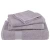 VidaXL Serviettes d'invité 4 pcs gris 30x50 cm 360 g/m² 100% coton, serviette, serviette de visage, ensemble de serviettes 136828