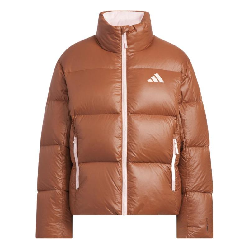 adidas Женская коричневая пуховая куртка-пуховик 600FP из утиного пуха KQ5508