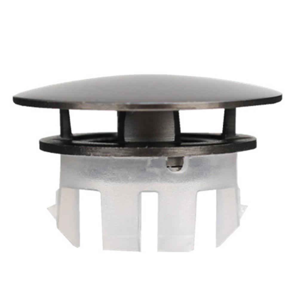 Крышка перелива раковины Латунная круглая крышка отверстия для раковины в ванной комнате с пластиковыми зубцами