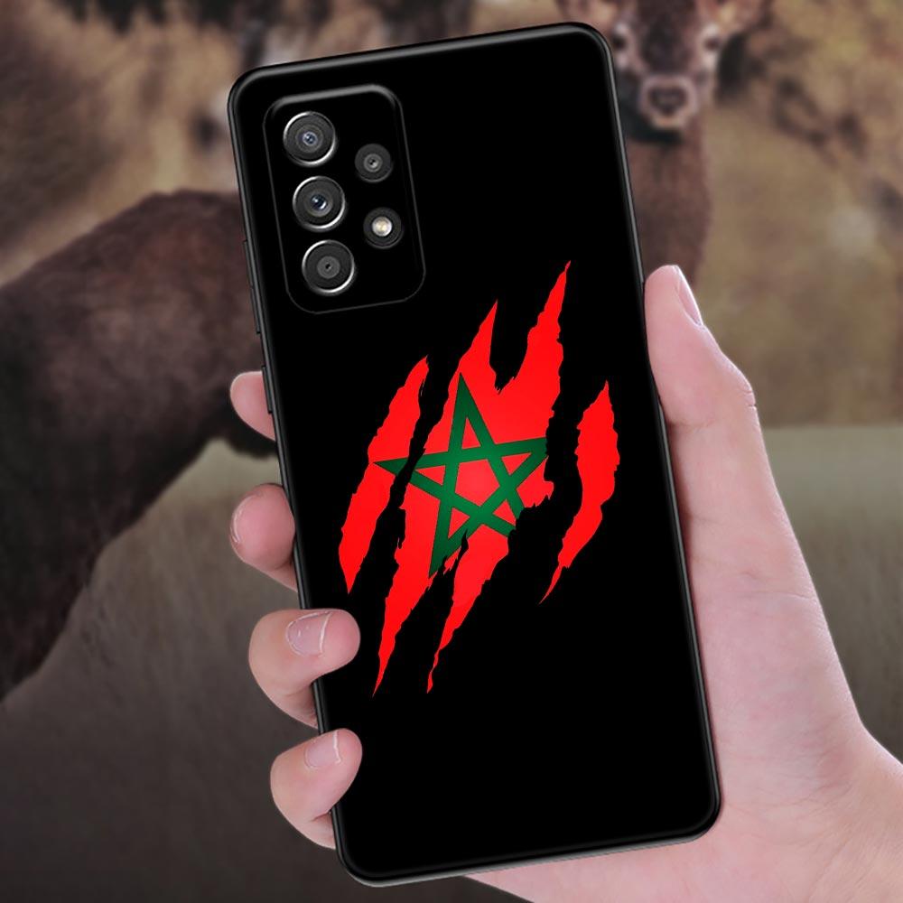 Morocco Flag passport Phone Case For Samsung Galaxy A57 A56 A37 A55 A36 5G A26 A54 A52 A35 A34 A25 A17 A16 A15 A07 06 Soft Cover