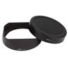 Haoge Metal Square Bayonet Lens Hood for Fuji XF 16-80mm F4 R OIS WR, Fuji 16-80 Lens Hood, Fujinon 16-80mm F4 Lens Hood with Metal Front Cap