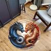 1pc home carpet dragon and cherry blossom design non slip office decor gift living room bedroom