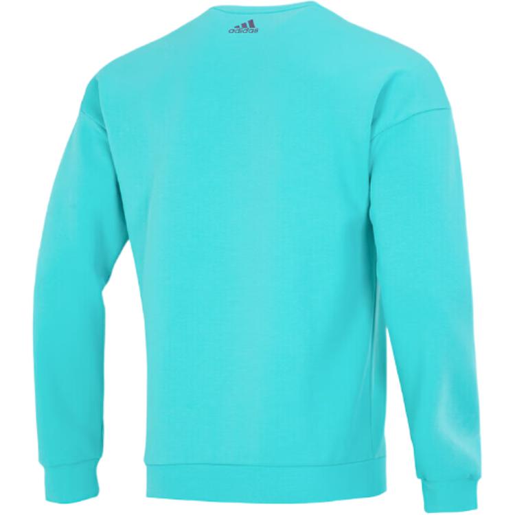 adidas Пуловер с логотипом и круглым вырезом, мужская толстовка, синяя HM2983