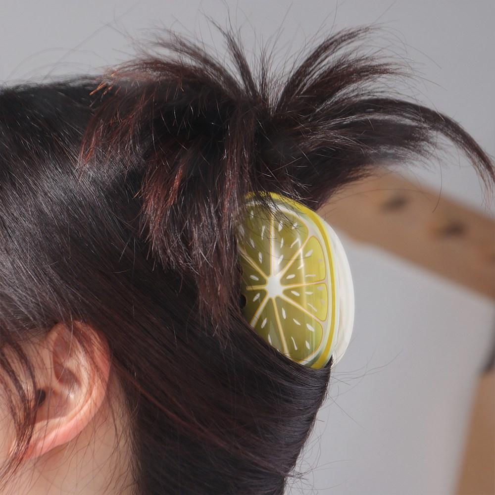Pitaya Ponytail Holder Srawberry Women Shark Clip Fruits Hair Claw Korean Hair Clips Watermelon