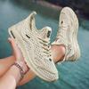Fashion Men's Shoes 2025 Summer New Hollow Breathable Casual Versatile Mesh Shoes Soft Sole Wear-resistant Running Sports Trendy Shoes