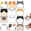 12 Types SetSticky NotesCatCuteMessageMemoCardStickerColor Paper360 SheetsAbon Abon (Cat Types)
