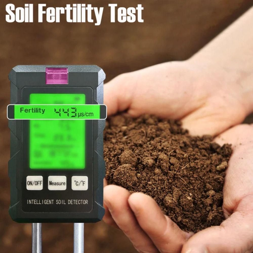 Humidity Detection Soil PH Tester LCD Display Soil Moisture Meter Flower Planting