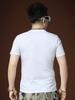 Ozhouzhan Trendy Men's Short sleeve T-shirt Summer Trendy Brand Casual round Neck Letter Hot Drilling Top Half Sleeve T-shirt Men