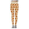 Halloween Womens Yoga Pants 3D Print Pumpkin Skeleton Slim Fit Stretch Workout Leggings