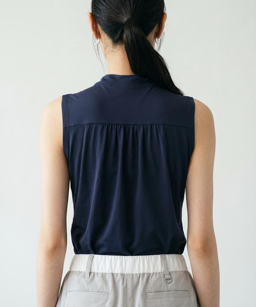 SLOUPLAY Slpl Ice Cool Shirred Sleeveless (Navy)
