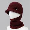 Old Man Hat Female Grandma Quarter Mother Mother-In-Law Knitted Wool Hat Rabbit Fur Warm Old Lady