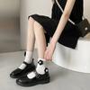 Fashion Shoes for Women 2025 Vintage Round Toe Black Mary Jane Shoes Sweet Girls High Heel Platform Lolita Shoes Size 44 Women's Shoes