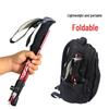 Lightweight Telescopic Aluminum Hiking and Trekking Poles - Folding Design for Outdoor Climbing and Walking