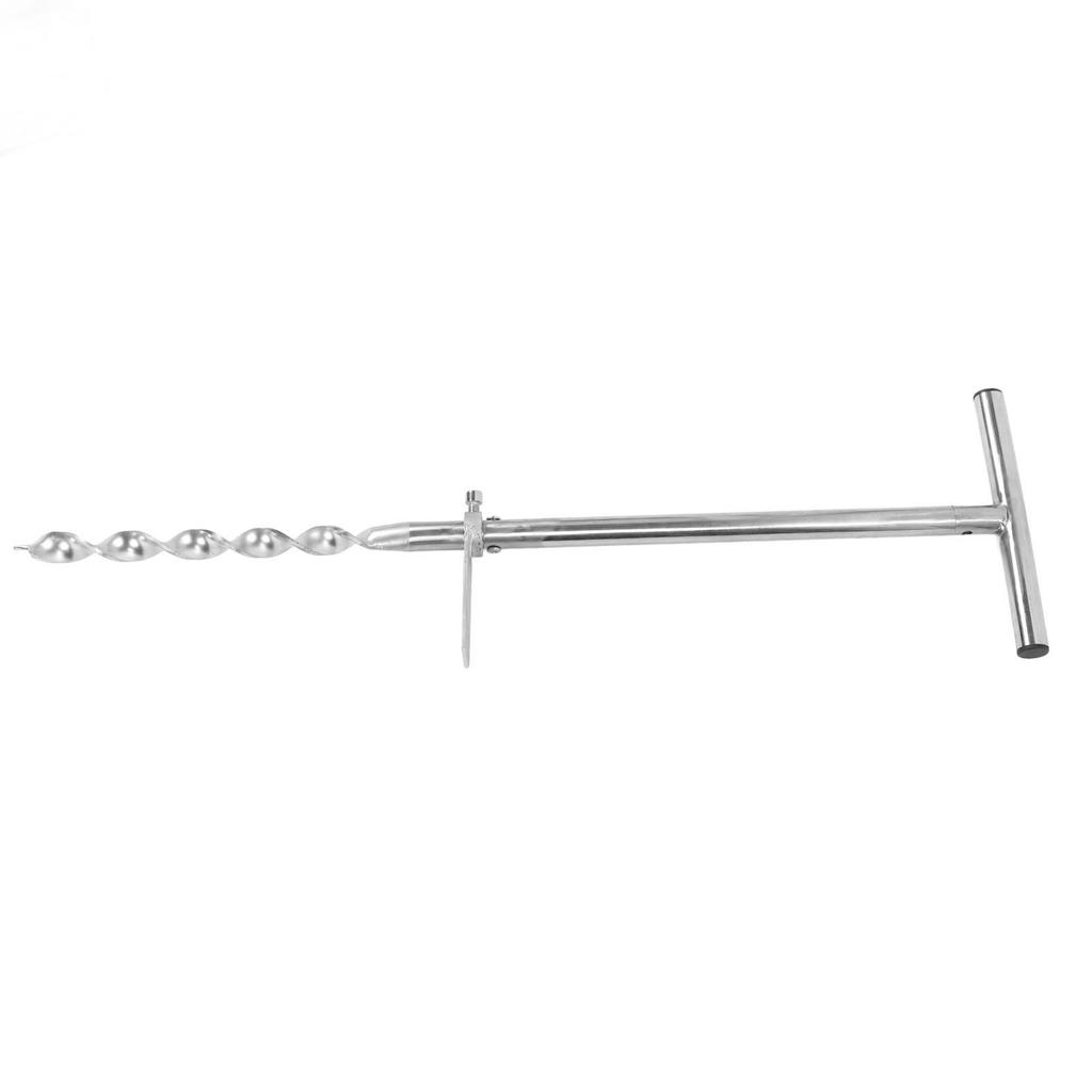 Набор для отбора проб почвы из керна, почвенный зонд из нержавеющей стали с Т-образной рукояткой и 2 пакетами для образцов для необработанных и не сухих почв