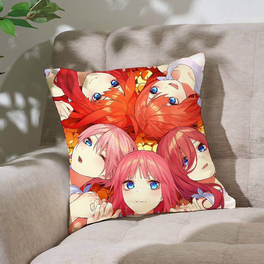 The Quintessential Quintuplets Pillow Case Throw Pillow Cover Nordic Vintage Style Cushion Covers Home Living Sofa Couch Seat
