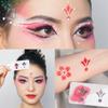 DIY цветы временные татуировки трафарет лоб боди-арт живопись трафарет руки руки ноги