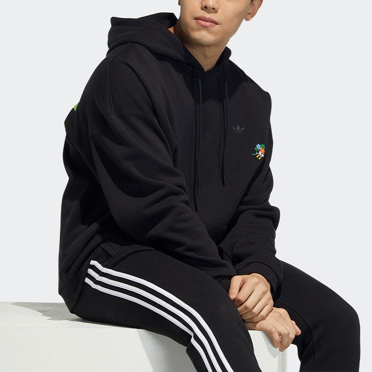 adidas Свитшоты Originals X Melting Sadness Мужские Черный С капюшоном Умеренный Обычный HB6864