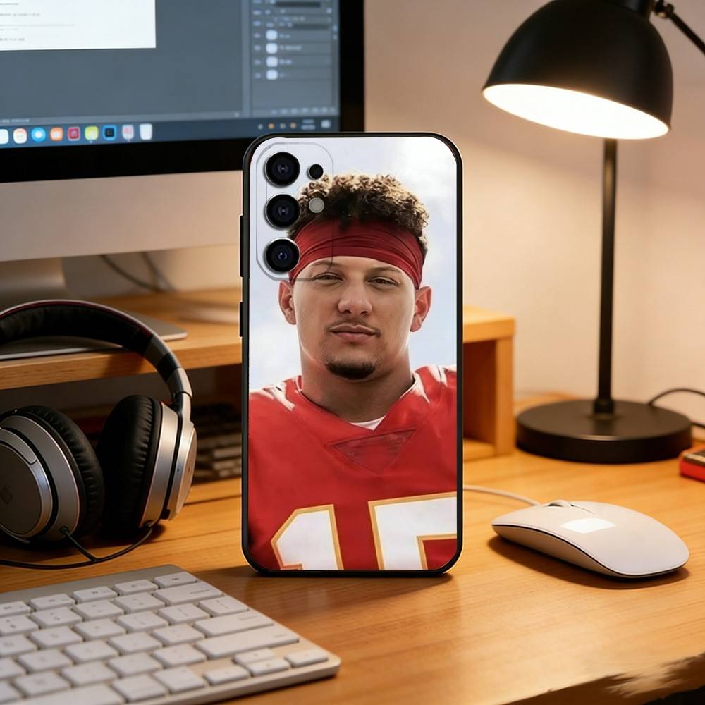 Patrick Mahomes Phone Case Black Silicone Soft For Samsung S25,S24,S21,S22,S23,S30,Ultra,S20,Plus,Fe,Lite