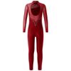 Children Girls Fashion Leotard Long Sleeve Round Collar Hollow Back Skating Performance Jumpsuit