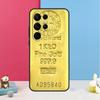 Швейцарский Чехол из Тонкого Золота для Samsung Galaxy S25 S26 Ultra S20 S21 S22 S23 S24 S10 Plus S25 FE Задняя Крышка Корпус