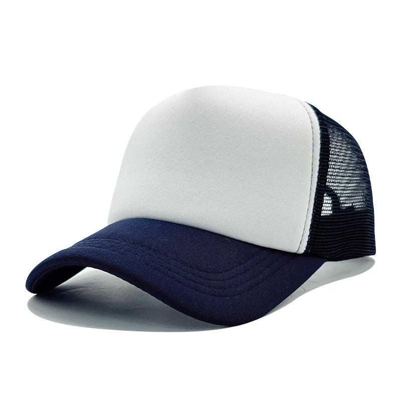 High Quality Custom 3D Embroidery Sublimation Print 5-Panel Trucker Mesh Cap Baseball Gorras Blank Foam Trucker Hat
