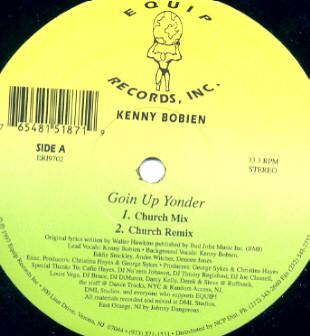 12-дюймовая пластинка KENNY BOBIEN - Goin Up Yonder ERI9702 Equip Records 1997 US Танцевальная и Электронная Б/У