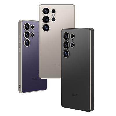 Оригинальный чехол для телефона с мягкими краями для Samsung Galaxy S23 S24 S25, ультрамодный чехол на ощупь из твердой кожи S25, защитный чехол Ultra