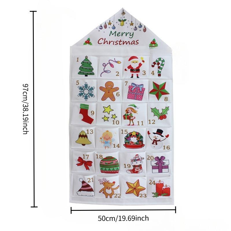 Foldable sock storage hanging bag utility bag Christmas storage hanging bag wall-mounted door dormitory storage bag