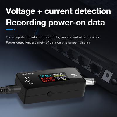 KWS-DC28 DC 4-30V Тестер Мини Детектор Напряжения и Тока Цветной Экран Вольтметр Амперметр Порт 5525 Устройство для Тестирования Зарядки Мобильного Телефона