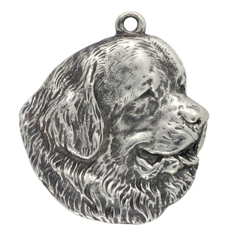 Newfoundland, Newfs, Newfies - Silver-plated Dog Pendant, Handbag Decoration, Backpack Pendant by Art-Dog Brand