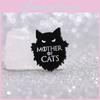 Unique Creative Black Cat Cartoon Enamel Pin Badge For Stylish Clothing Accessories