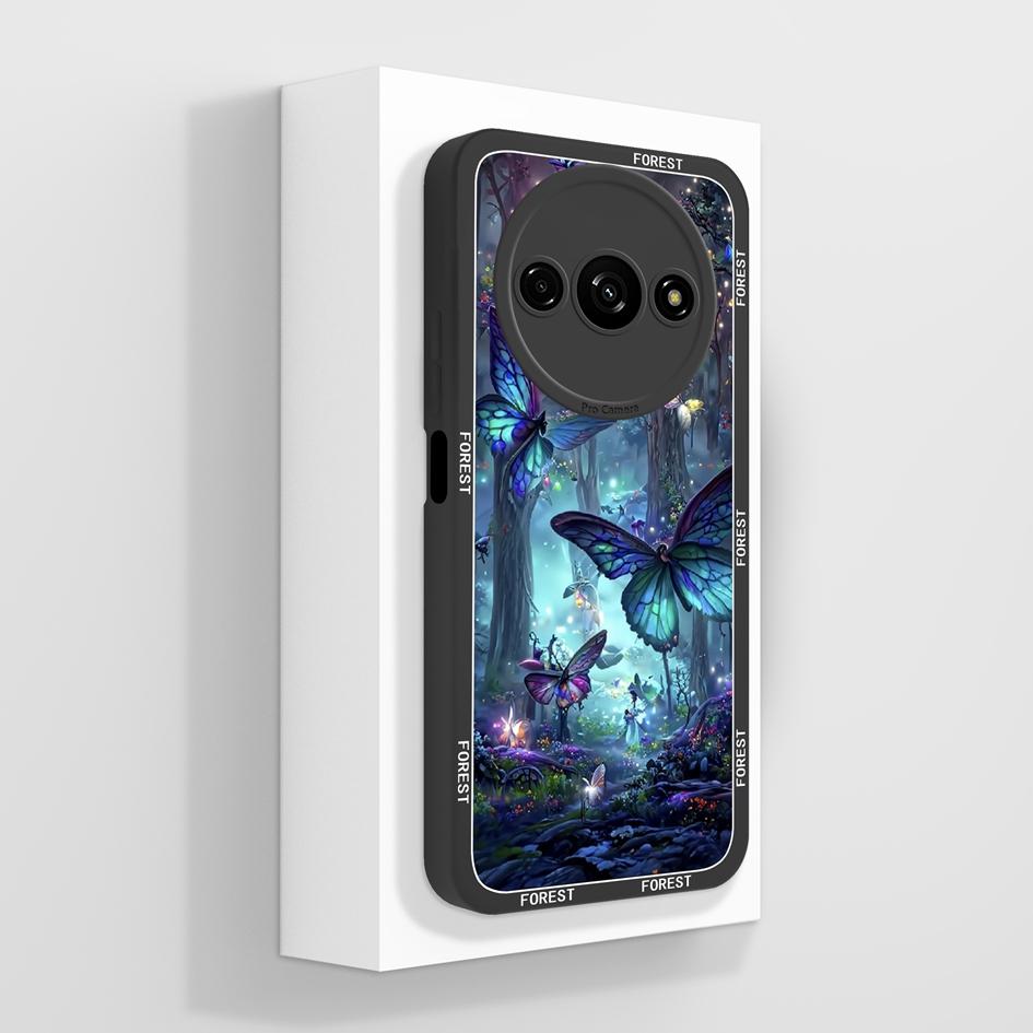 Милый клубничный и медвежий противоударный чехол из жидкого силикона для Redmi A1-A4