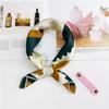Decorative Simple Texture Silk Scarf Women'S New Style Spring And Autumn Summer Fashion Versatile Headscarf Work Scarf