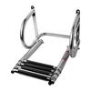 4 Step Stainless Boat Boarding Telescoping Ladder Sliding Folding Swimming Launching Ladder With Handrail
