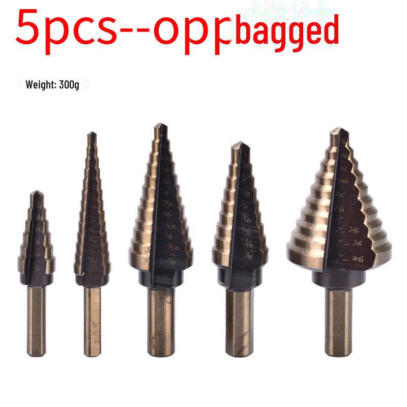 Британский черно-желтый набор из 5-ти предметов «Пагода» для сверления и ручного перфоратора