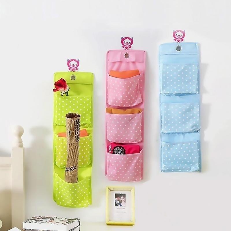 3 сетки настенный мешок для хранения Организатор игрушки контейнер декор карманный чехол