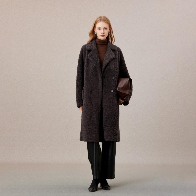 [Retro High Grade Woolen Coat] Women's 25 Year Winter Season Atmosphere Commuting Texture Warm Silhouette Coat