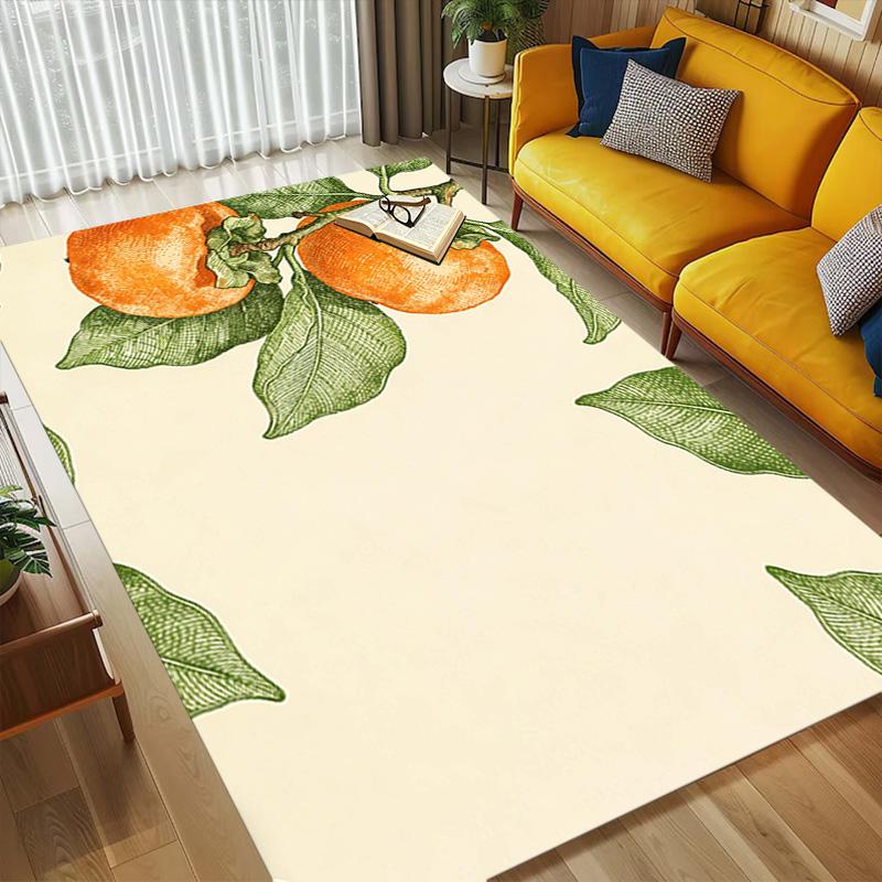 Persimmon Branch Living Room Nonslip Area Rug Soft Carpet For Bedroom Game Playroom Sofa Office Home Decor Doormat Christmas Gift C929510