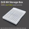 Drill Bit Storage Box Double Head Screwdriver Bit Organizer Case Box Accessories Tool Plastic Box Empty Drill Packaging Case