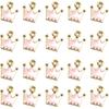 KESYOO 20pcs Crown Charm Pendants Enamel Jewelry Making Charm for DIY Jewelry Making Keychain Ornaments(Pink)