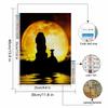 Full Round Diamond Painting The Princess's Back View Art Rhinestone Picture Mosaic DIY 5D Cross Stitch Embroidery Home Decoration
