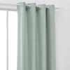 Rideau occultant TODAY à oeillets uni Vert 140x240 cm