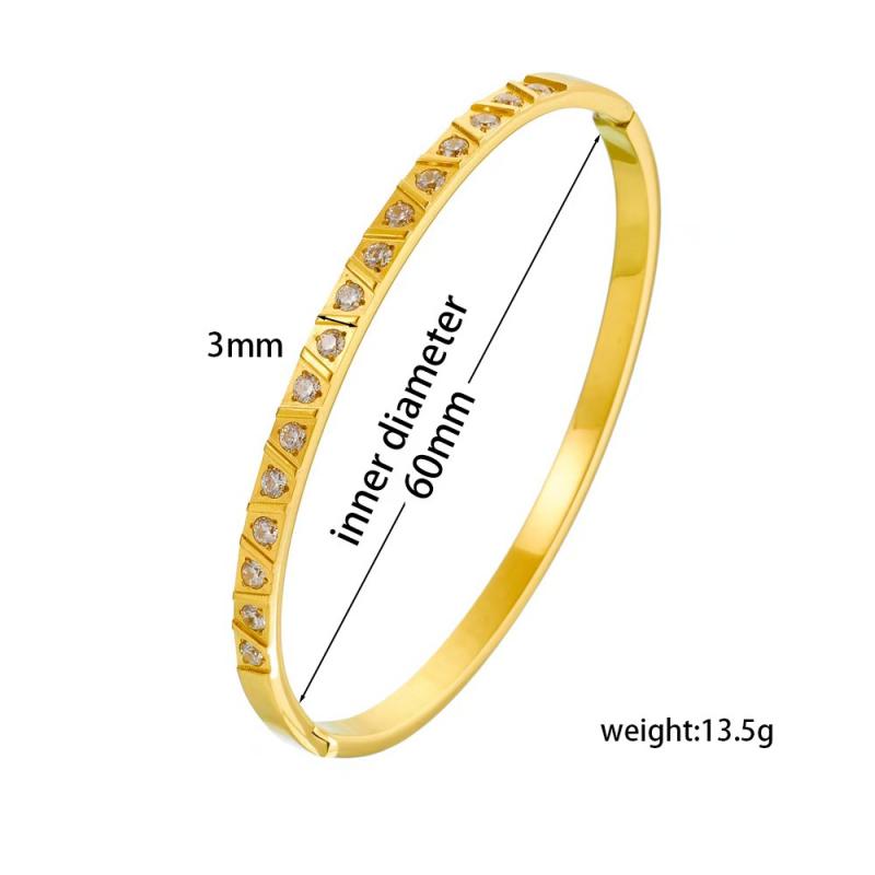 Personalized Fashion Mens and Womens Diamond Bracelet Anti Fouling Stainless Steel Bracelet