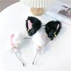 Plush Cat Ears Headband for Women Cartoon Plush Hair Band Anime Cosplay Cute Face Wash Hairband Headware Girls Hair Accessories
