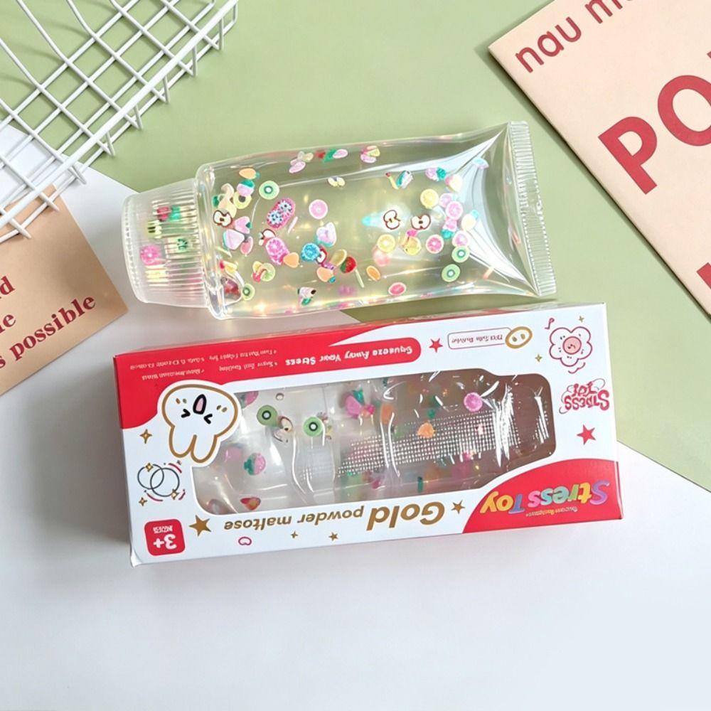 Shapeable Toothpaste Squishy Toy Soft Elastic Sensory Fidget Ball Birthday Gifts