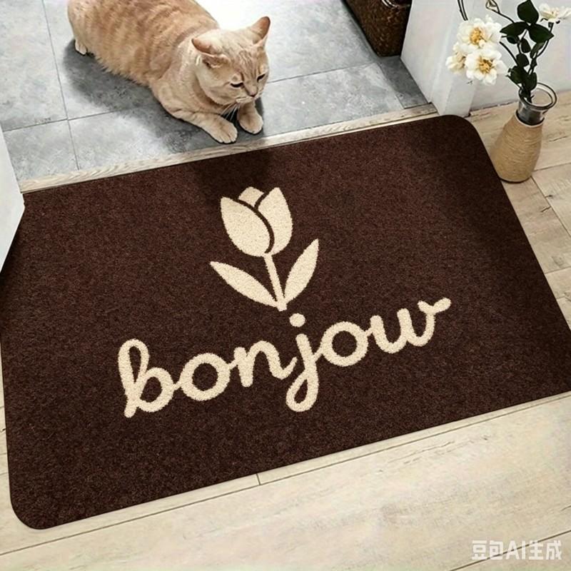 Italian Quote Welcome Mat Fai Un Bel Sorriso Floor Rug Aesthetic Cursive Text Doormat Warm Front Door Entryway Carpet Outdoor