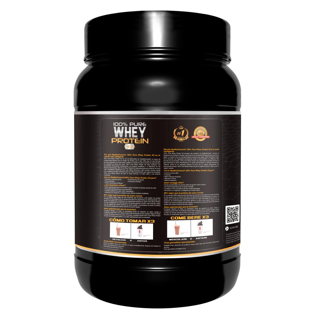 Healthy Fusion Whey Protein | Pure Whey Protein with Collagen + Magnesium | 1000g of Protein (Chocolate)