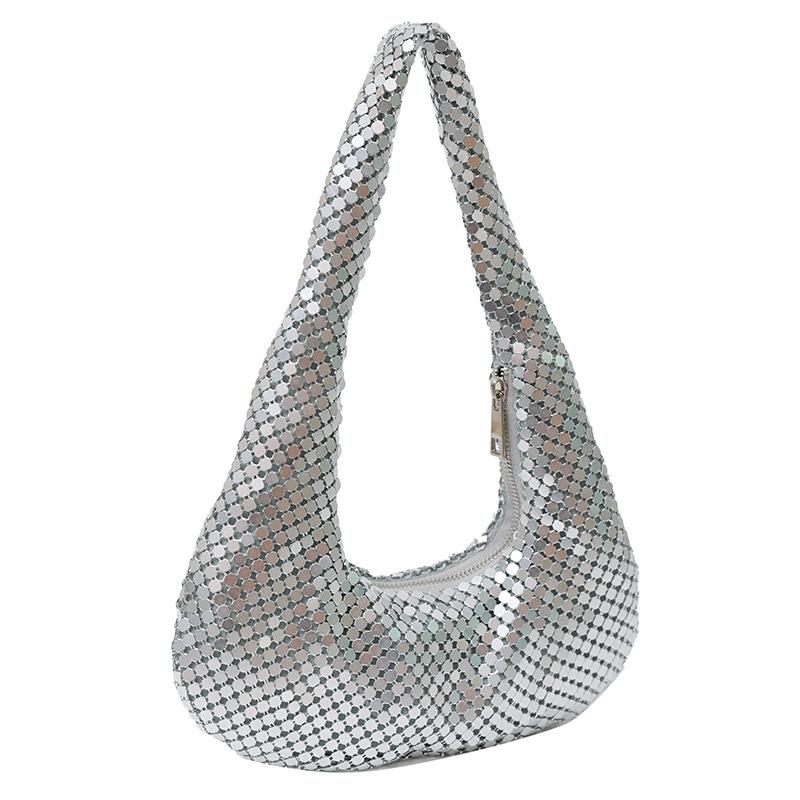 Сумка Shinny Bag Премиум клатч сумка для вечеринки Алюминиевый лист женская сумка подмышку Интернет знаменитость взрыв вечерняя сумка