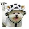 Breathable Dog Hat Sun with Ear Holes, Wide Brim Protection Hat, Adjustable Medium Drawstring for Small And Dogs Outdoor Walking Hiking